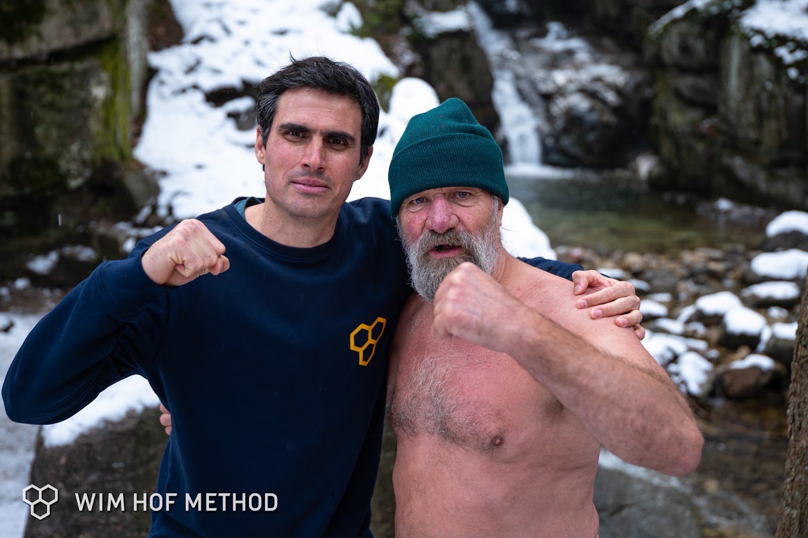 Emilio Garmendia with Wim Hof