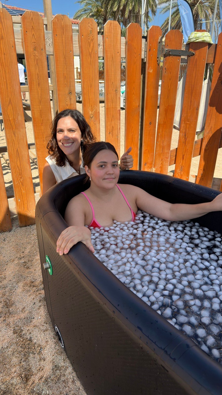 Ice Club Badalona guided ice bath session