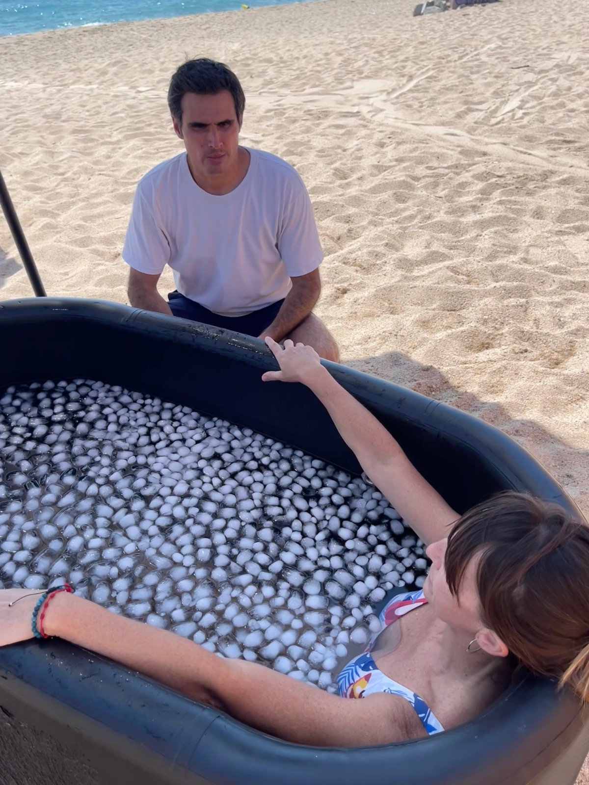 Ice Club Badalona guided ice bath session