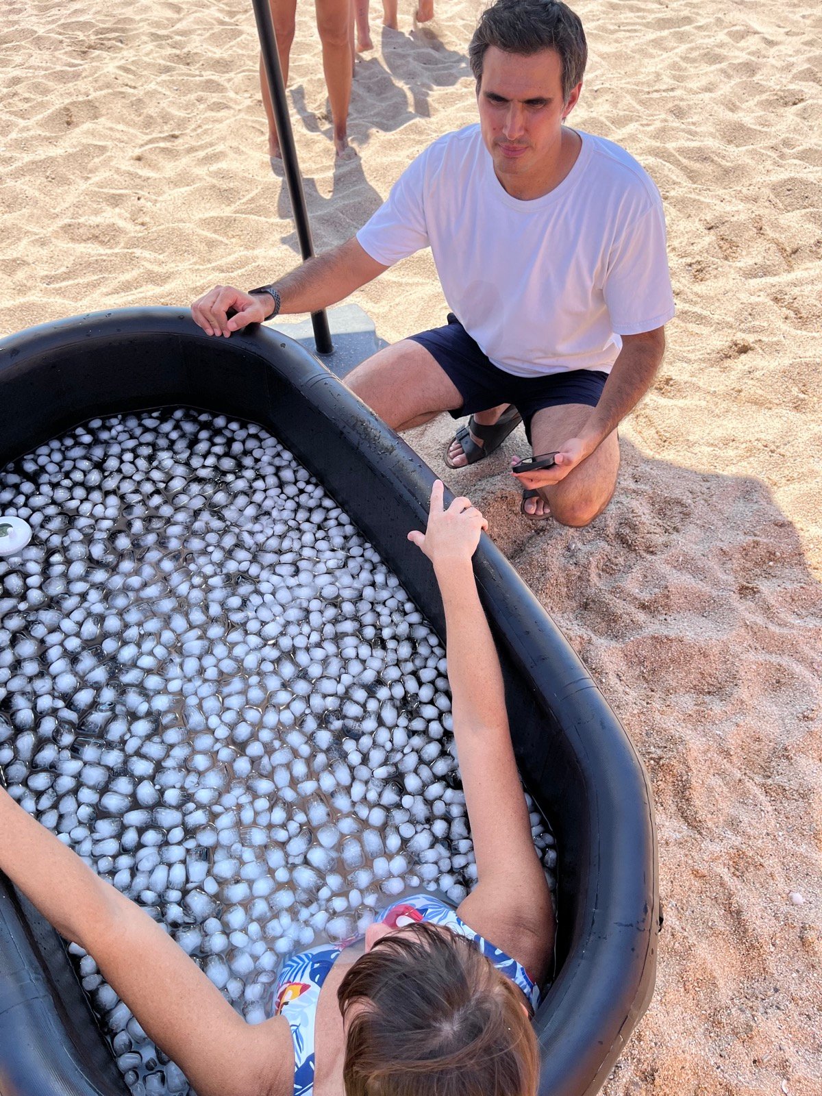 Ice Club Badalona guided ice bath session