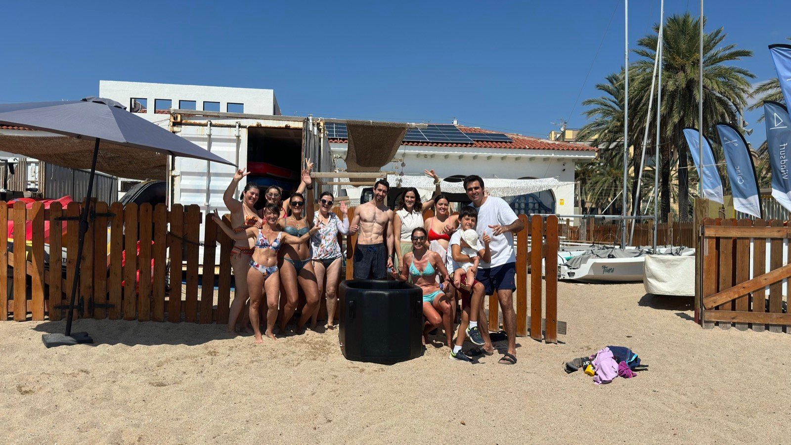 Ice Club Badalona guided ice bath session
