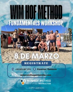 El próximo 8 de marzo a las 10:00am en @espaimar_cnb Badalona vive una experiencia que puede cambiar tu forma de sentir, pensar y vivir.
Taller de Fundamentos del Método Wim Hof:
🫁 Respiración consciente – accede a más energía, claridad y control interno
🧠 Enfoque y resiliencia mental – entrena tu mente para la incomodidad
❄️ Exposición al frío – descubre un poder que ya vive dentro de ti
¡Vive Una Vida Más Feliz, Fuerte y Sano!
Es una experiencia para reconectar contigo, expandir tus límites y recordar de lo que realmente eres capaz.
✨ Más energía
✨ Más fortaleza mental
✨ Más conexión
✨ Más vida
Si sientes que es tu momento, envíame un mensaje directo y reserva tu plaza.
⚠️ Plazas limitadas.
Nos vemos en el hielo. Hazlo por ti y para ti.
#WimHofMethod #RespiraSienteRinde #ColdExposure #Mindset #EspaimarBadalona